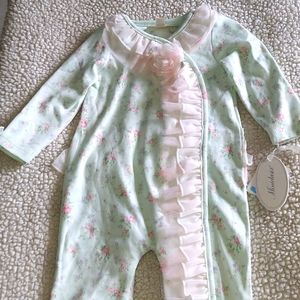 Miniclasix girls floral footsie